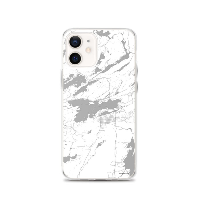 Custom iPhone 12 Ely Minnesota Map Phone Case in Classic