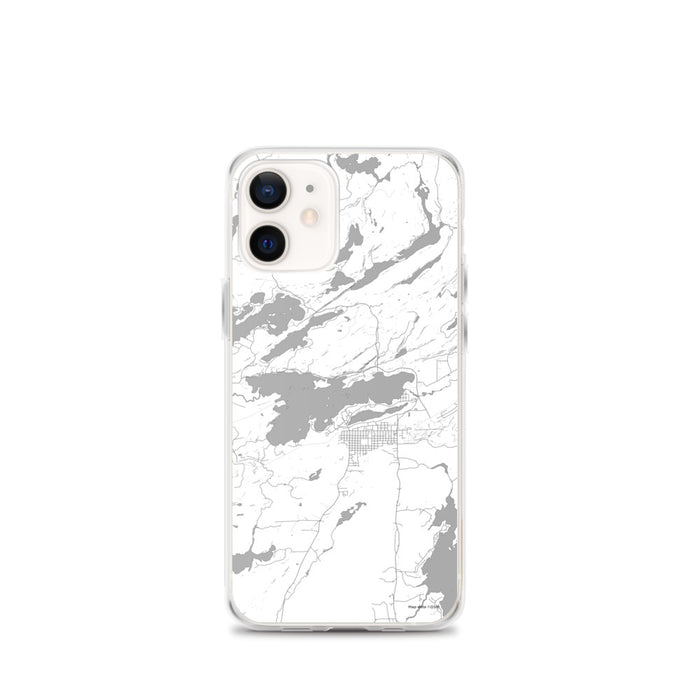 Custom iPhone 12 mini Ely Minnesota Map Phone Case in Classic
