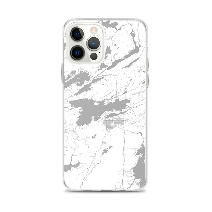 Custom iPhone 12 Pro Max Ely Minnesota Map Phone Case in Classic