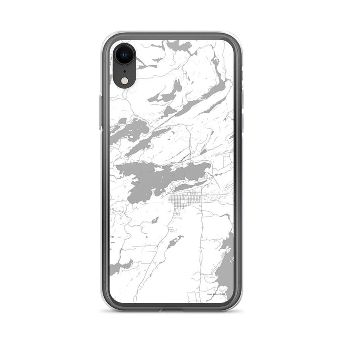 Custom iPhone XR Ely Minnesota Map Phone Case in Classic