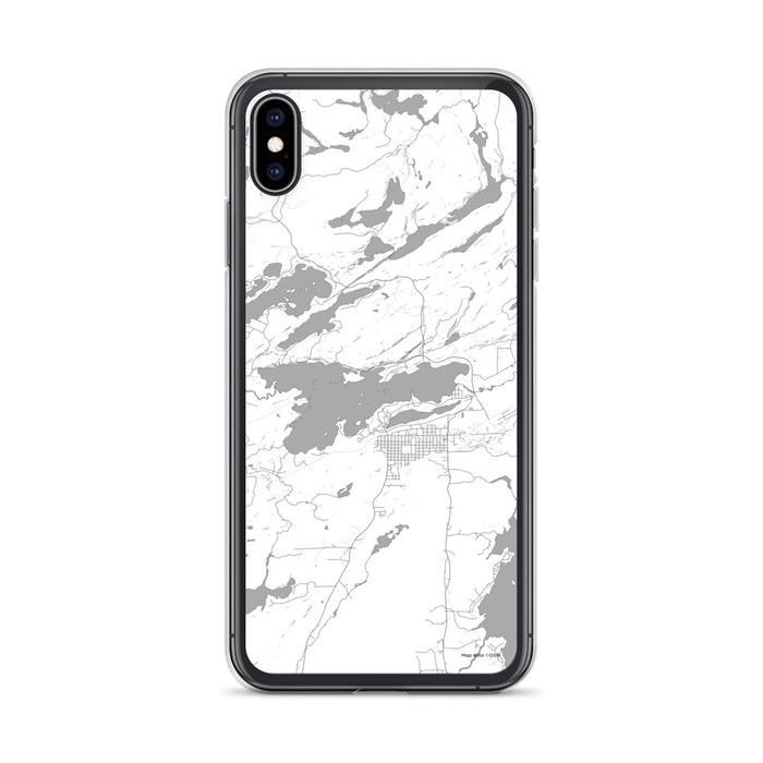 Custom iPhone XS Max Ely Minnesota Map Phone Case in Classic