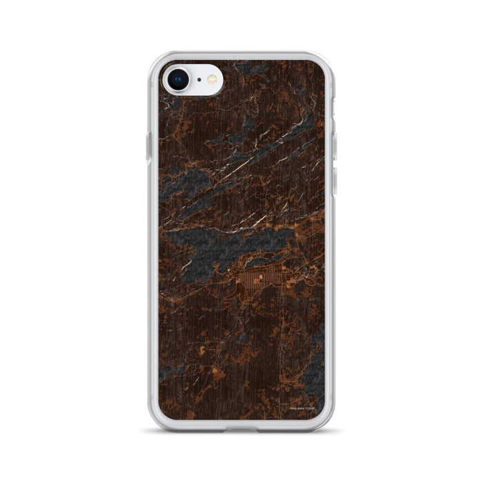 Custom iPhone SE Ely Minnesota Map Phone Case in Ember