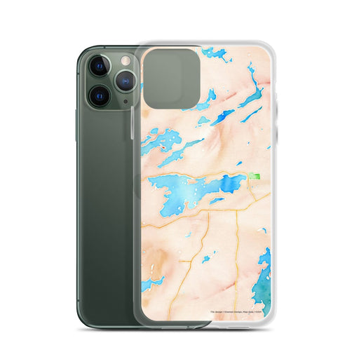 Custom Ely Minnesota Map Phone Case in Watercolor