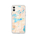 Custom iPhone 11 Ely Minnesota Map Phone Case in Watercolor