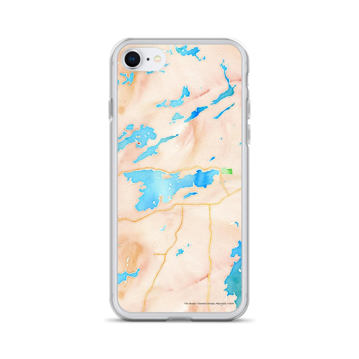 Custom iPhone SE Ely Minnesota Map Phone Case in Watercolor