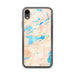 Custom iPhone XR Ely Minnesota Map Phone Case in Watercolor