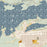 Ely Minnesota Map Print in Woodblock Style Zoomed In Close Up Showing Details