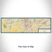 Flat View of Map Custom Elyria Ohio Map Enamel Mug in Woodblock