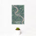 12x18 Emlenton Pennsylvania Map Print Portrait Orientation in Afternoon Style With Small Cactus Plant in White Planter