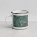 Left View Custom Emlenton Pennsylvania Map Enamel Mug in Afternoon