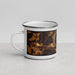 Left View Custom Emlenton Pennsylvania Map Enamel Mug in Ember