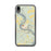 Custom iPhone XR Emlenton Pennsylvania Map Phone Case in Woodblock