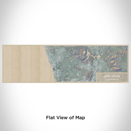 Flat View of Map Custom Encinitas California Map Enamel Mug in Afternoon
