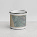 Front View Custom Encinitas California Map Enamel Mug in Afternoon