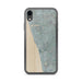 Custom iPhone XR Encinitas California Map Phone Case in Afternoon