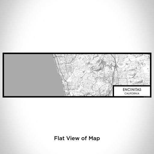 Flat View of Map Custom Encinitas California Map Enamel Mug in Classic