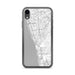 Custom iPhone XR Encinitas California Map Phone Case in Classic