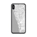 Custom iPhone XS Max Encinitas California Map Phone Case in Classic