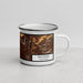 Right View Custom Encinitas California Map Enamel Mug in Ember