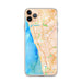 Custom iPhone 11 Pro Max Encinitas California Map Phone Case in Watercolor
