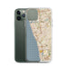 Custom Encinitas California Map Phone Case in Woodblock