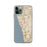 Custom iPhone 11 Pro Encinitas California Map Phone Case in Woodblock