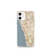 Custom iPhone 12 mini Encinitas California Map Phone Case in Woodblock