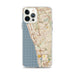 Custom iPhone 12 Pro Max Encinitas California Map Phone Case in Woodblock
