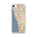 Custom iPhone SE Encinitas California Map Phone Case in Woodblock