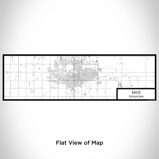 Flat View of Map Custom Enid Oklahoma Map Enamel Mug in Classic