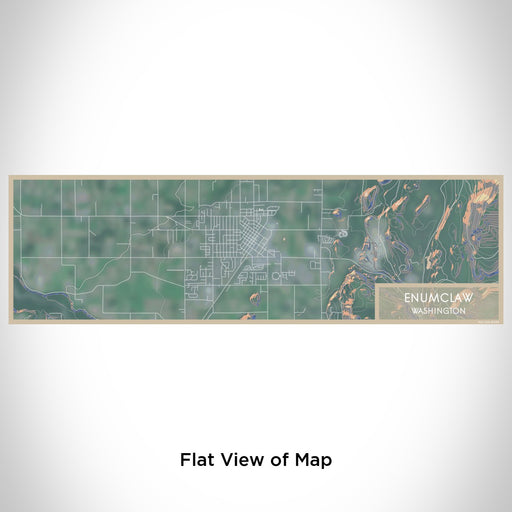 Flat View of Map Custom Enumclaw Washington Map Enamel Mug in Afternoon