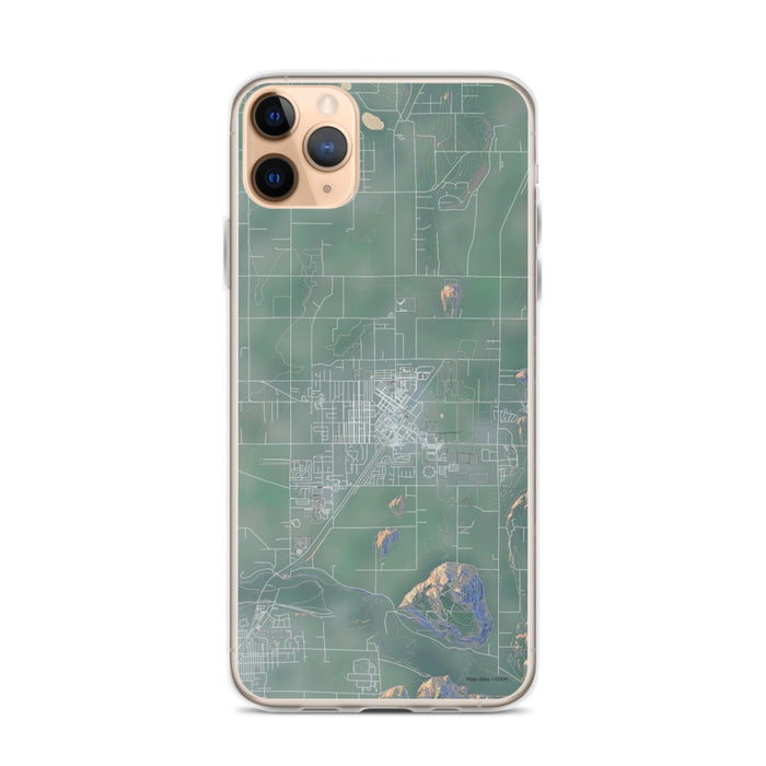 Custom iPhone 11 Pro Max Enumclaw Washington Map Phone Case in Afternoon