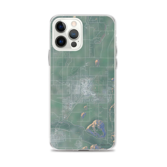 Custom iPhone 12 Pro Max Enumclaw Washington Map Phone Case in Afternoon
