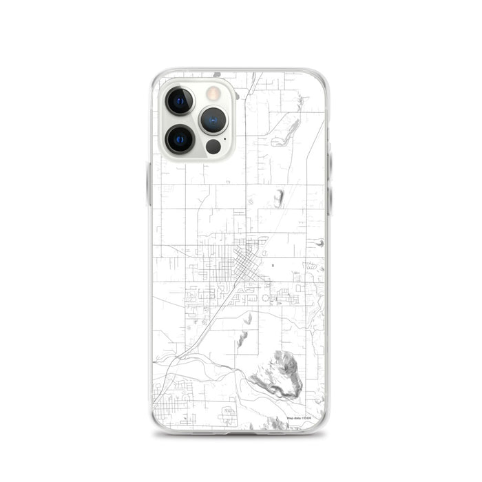 Custom iPhone 12 Pro Enumclaw Washington Map Phone Case in Classic