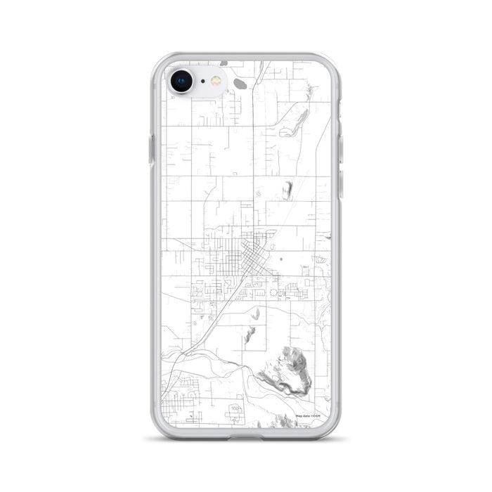 Custom iPhone SE Enumclaw Washington Map Phone Case in Classic
