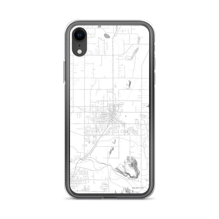 Custom iPhone XR Enumclaw Washington Map Phone Case in Classic