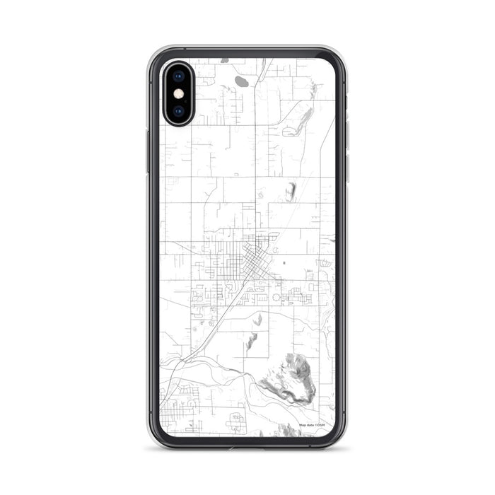 Custom iPhone XS Max Enumclaw Washington Map Phone Case in Classic