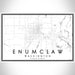 Enumclaw Washington Map Print Landscape Orientation in Classic Style With Shaded Background
