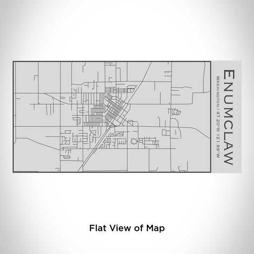 Rendered View of Enumclaw Washington Map Engraving on 17oz Stainless Steel Insulated Cola Bottle