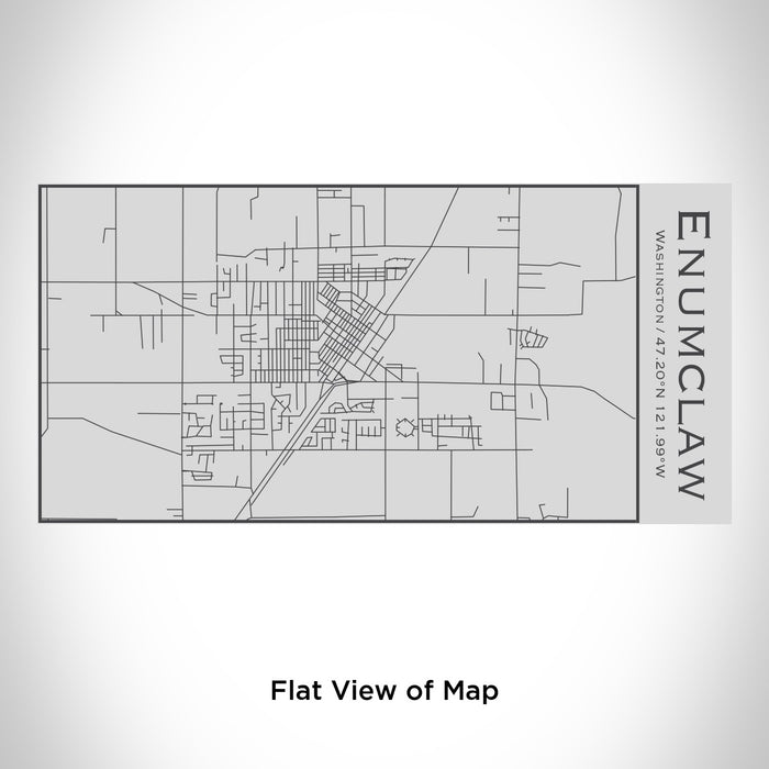 Rendered View of Enumclaw Washington Map Engraving on 17oz Stainless Steel Insulated Cola Bottle