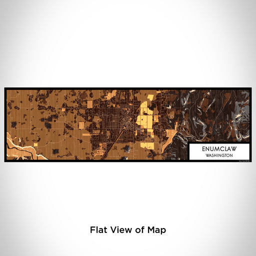 Flat View of Map Custom Enumclaw Washington Map Enamel Mug in Ember