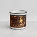 Front View Custom Enumclaw Washington Map Enamel Mug in Ember