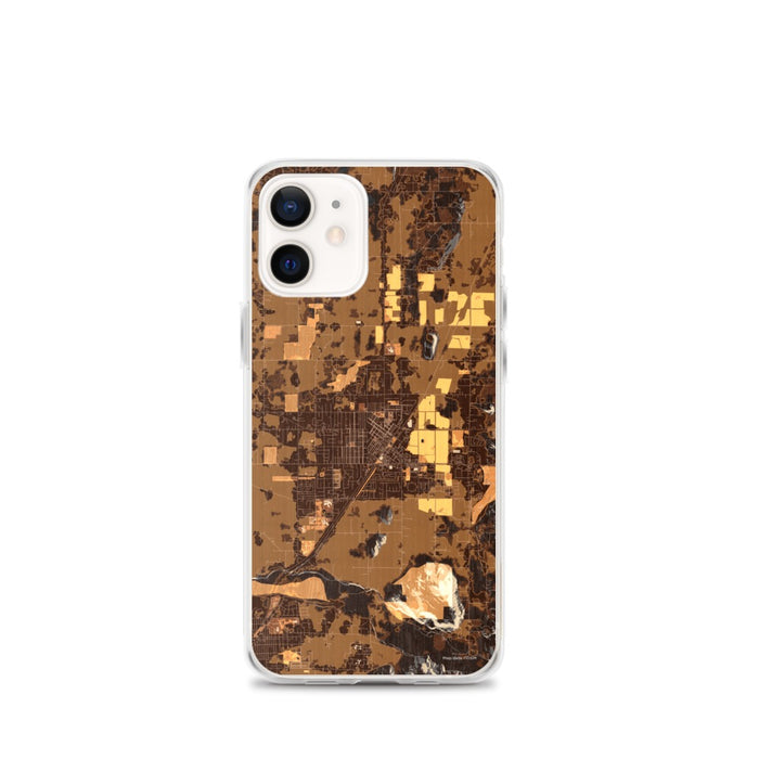 Custom iPhone 12 mini Enumclaw Washington Map Phone Case in Ember