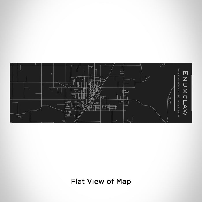 Rendered View of Enumclaw Washington Map Engraving on 10oz Stainless Steel Insulated Cup with Sliding Lid in Black