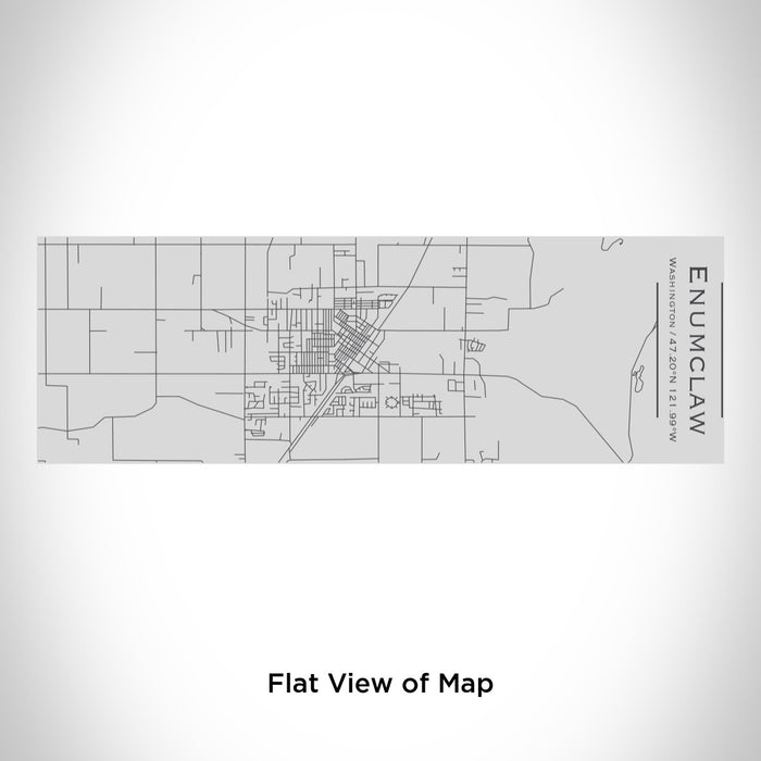 Rendered View of Enumclaw Washington Map Engraving on 10oz Stainless Steel Insulated Cup with Sipping Lid