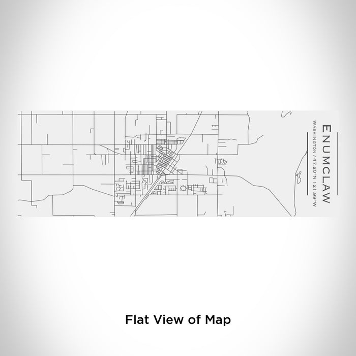 Rendered View of Enumclaw Washington Map Engraving on 10oz Stainless Steel Insulated Cup with Sliding Lid in White