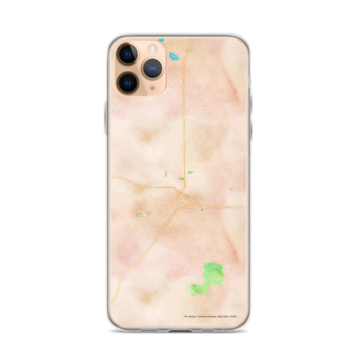 Custom iPhone 11 Pro Max Enumclaw Washington Map Phone Case in Watercolor