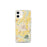 Custom iPhone 12 mini Enumclaw Washington Map Phone Case in Woodblock