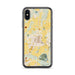 Custom iPhone X/XS Enumclaw Washington Map Phone Case in Woodblock