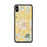 Custom iPhone XS Max Enumclaw Washington Map Phone Case in Woodblock